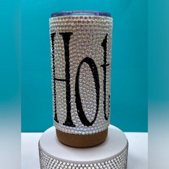 Hot Lips Rhinestone Tumbler 20oz